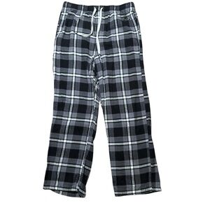 Psycho Bunny men’s plaid pajama pants size large pull on drawstring waist cotton
